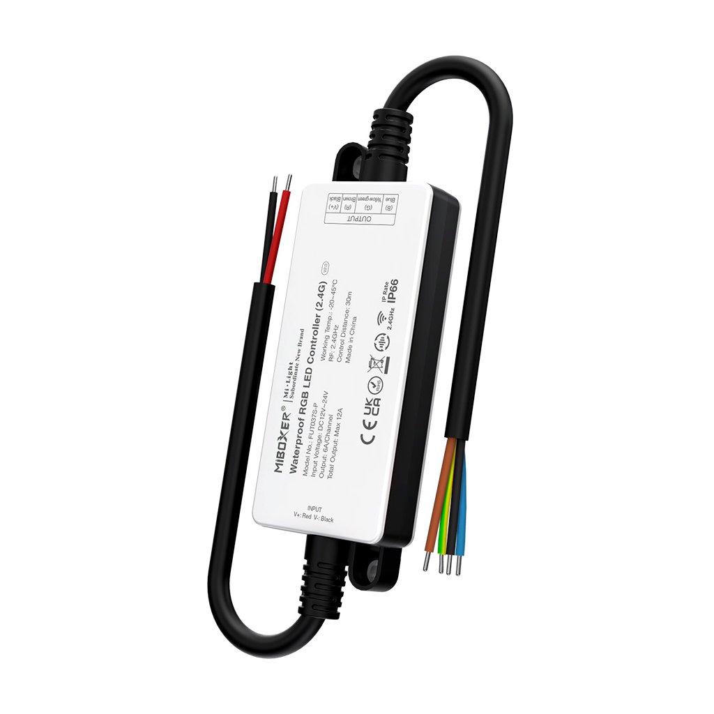 LED prijímač RGB vodeodolný IP66 - 2,4GHz (FUT037S-P) - iconic-led.sk