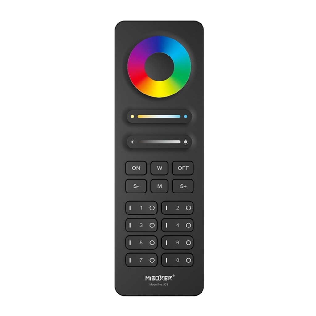 MiBoxer C8 ovládač pre RGB+CCT LED pásy, 8 zón | iconic-led.sk