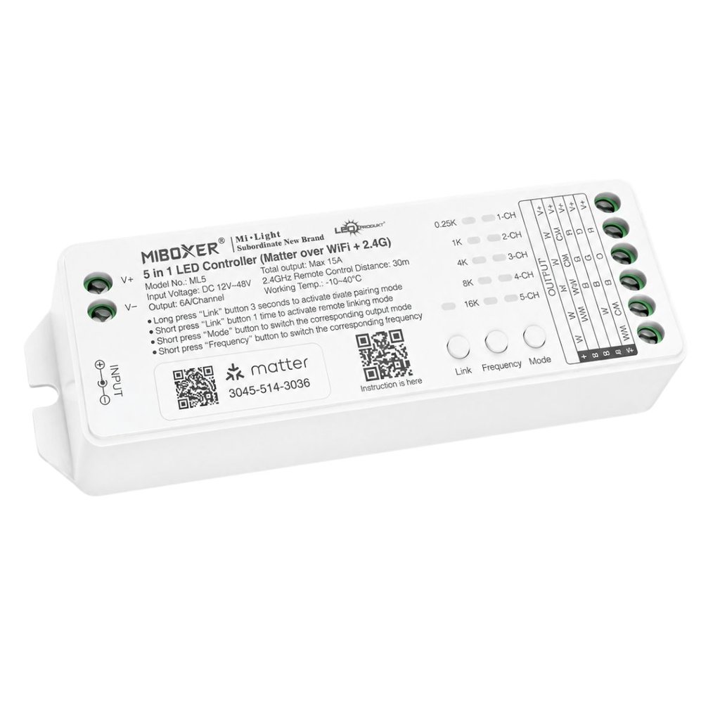 MiBoxer ML5 5v1 Matter WiFi LED prijímač | iconic-led.sk