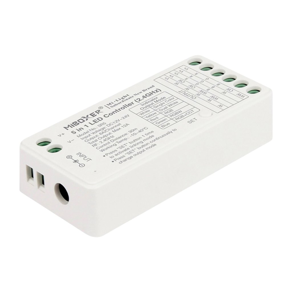 MiBoxer SR5 RF prijímač 5v1 | LED pásy 12V/24V | iconic-led.sk