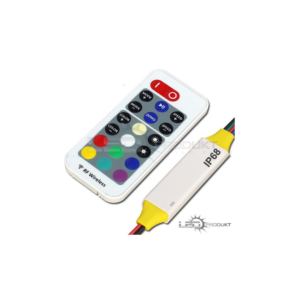 LED RGB ovládač RF4 IP68 - iconic-led.sk