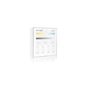 LED ovládač RF6  4 okruhy Dual White - 2,4GHz - Nástenný - iconic-led.sk